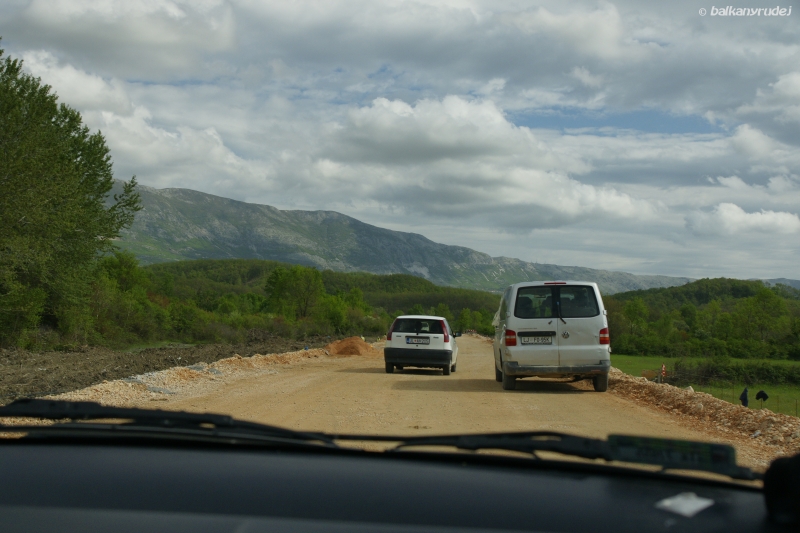 droga do czarnogórsko - albańskiej granicy